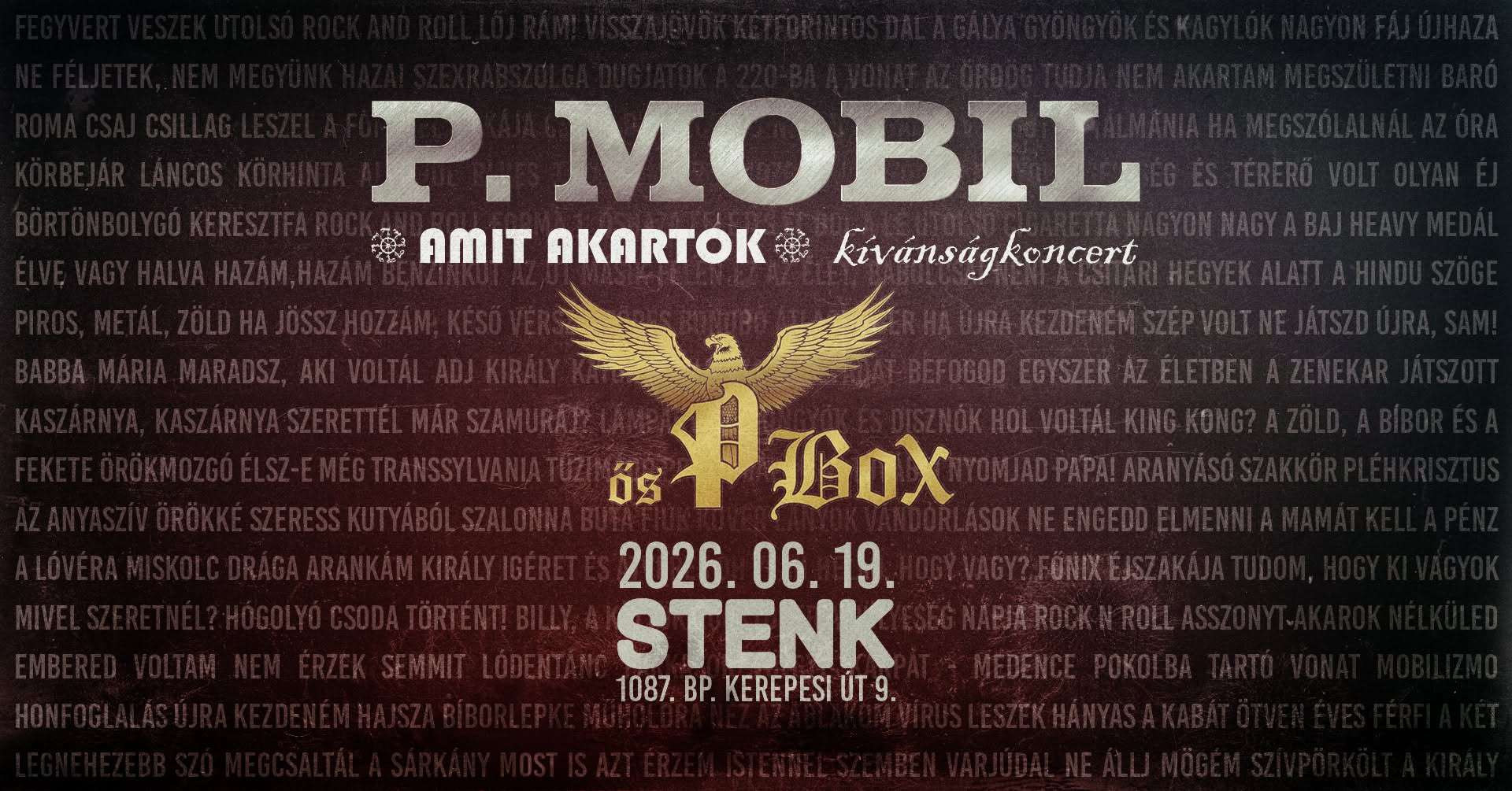 STENK - A legújabb budapesti szabadtári bulihely júniusi kínálatában Magyar underground, hazai hip-hop és a legendás P. Mobil egyaránt szerepel!